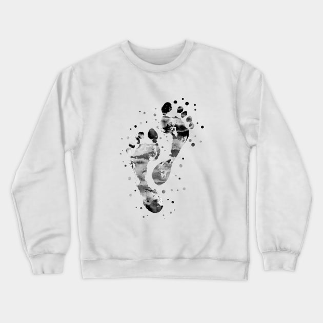 Footprint Crewneck Sweatshirt by RosaliArt